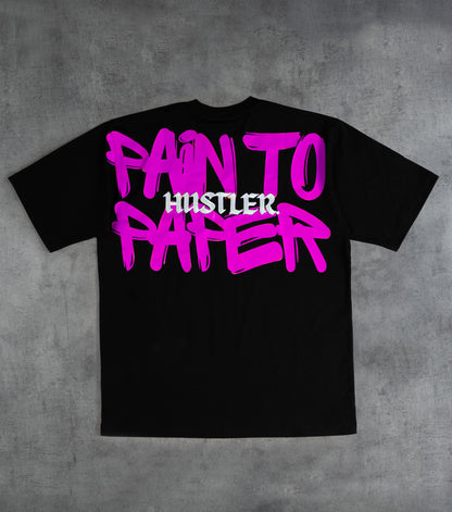 Hustler Pain to Paper Tee // Pink