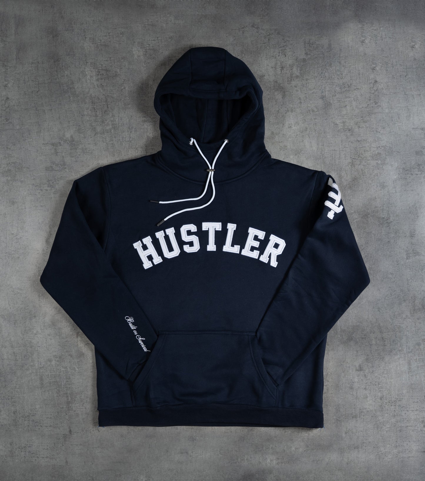 Hustler Hoodie // Navy Blue