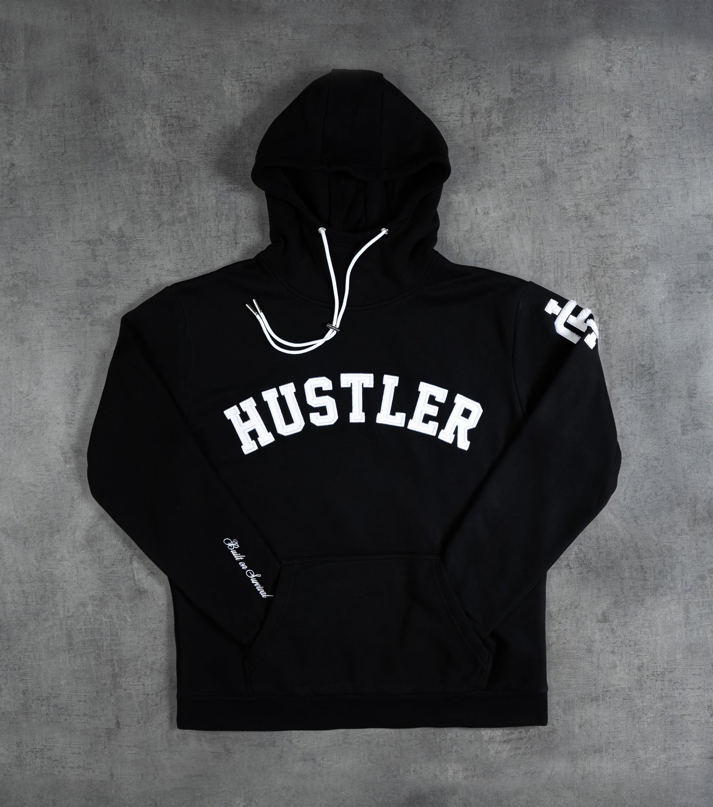 Hustler Hoodie // Black & White